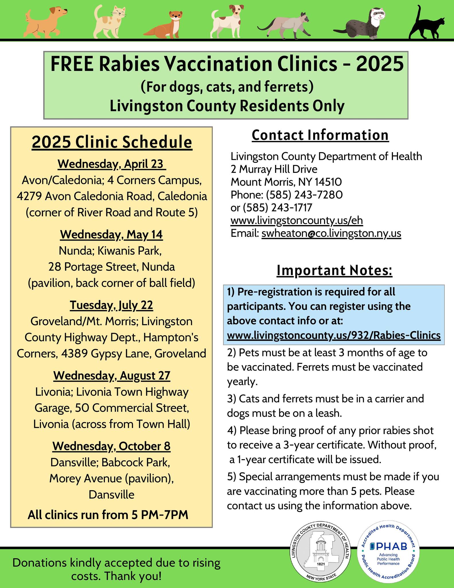 Rabies Clinic Info