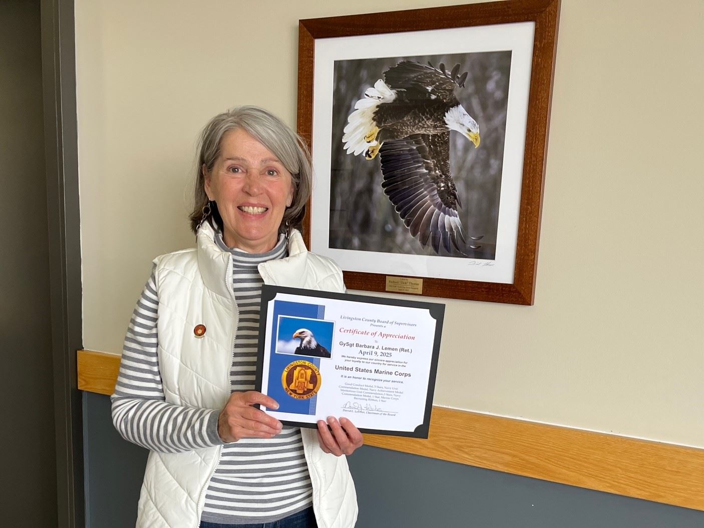 Barbara Lemen - Livingston County Veteran of the Month