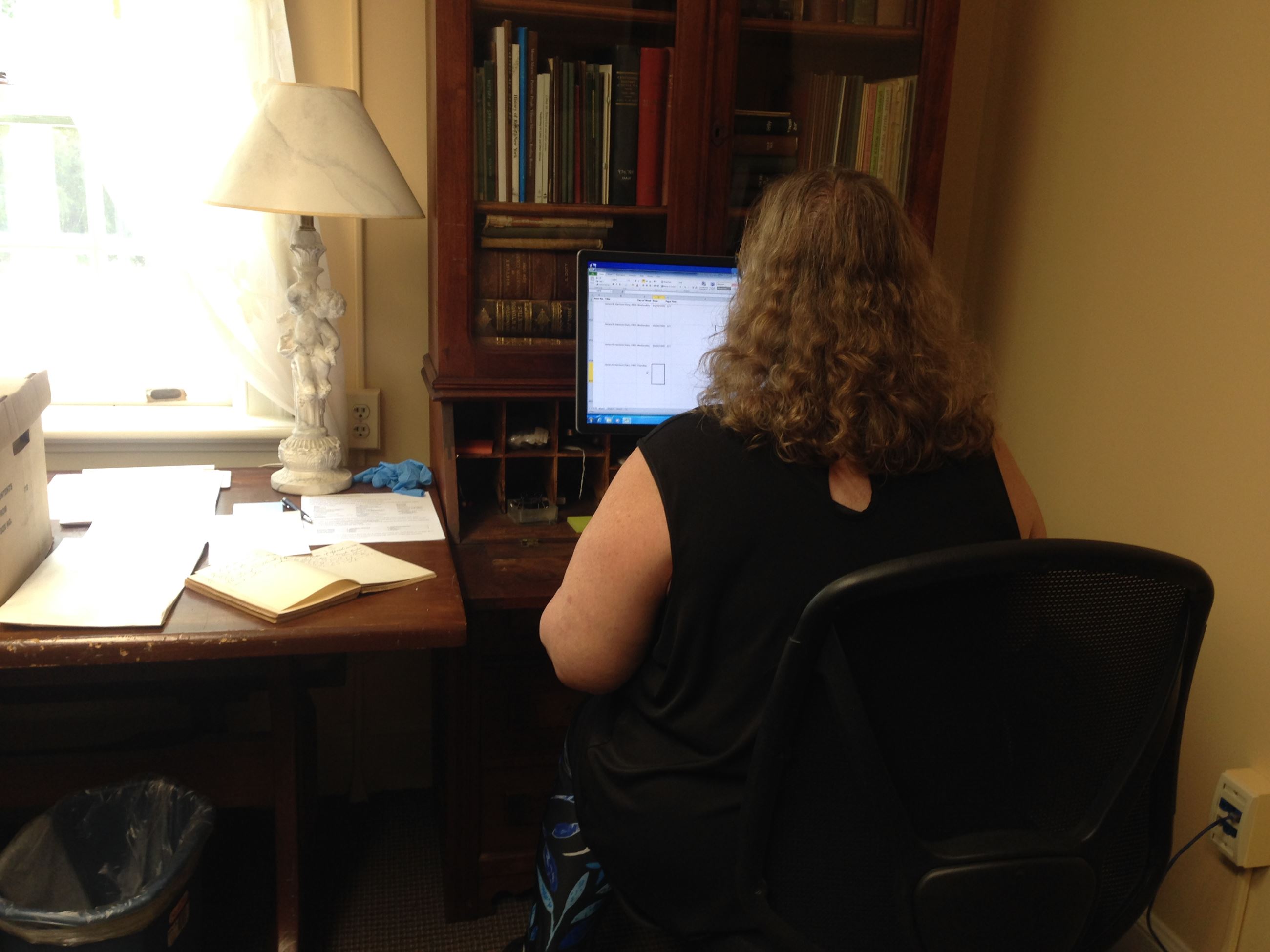 Jane volunteering, 2019