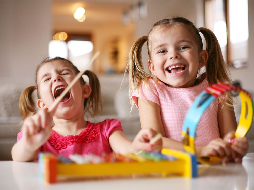Preschoolers Playing